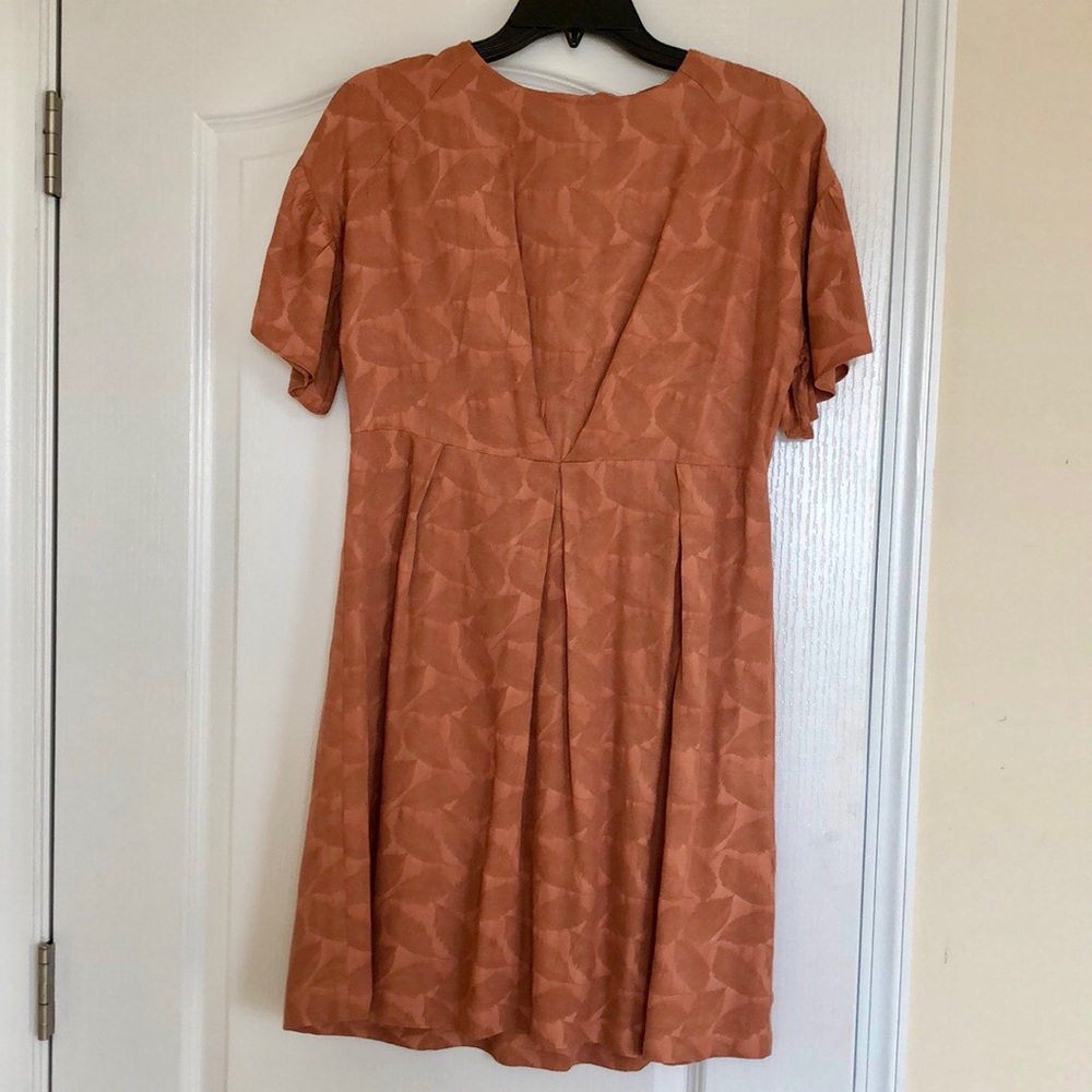Zara Orange Short Sleeve Dress